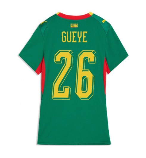 Senegal Pape Gueye #26 Vieraspaita Naisten MM-kisat 2026 Lyhythihainen Senegal Pape Gueye #26 Vieraspaita Naisten MM-kisat 2026 Lyhythihainen